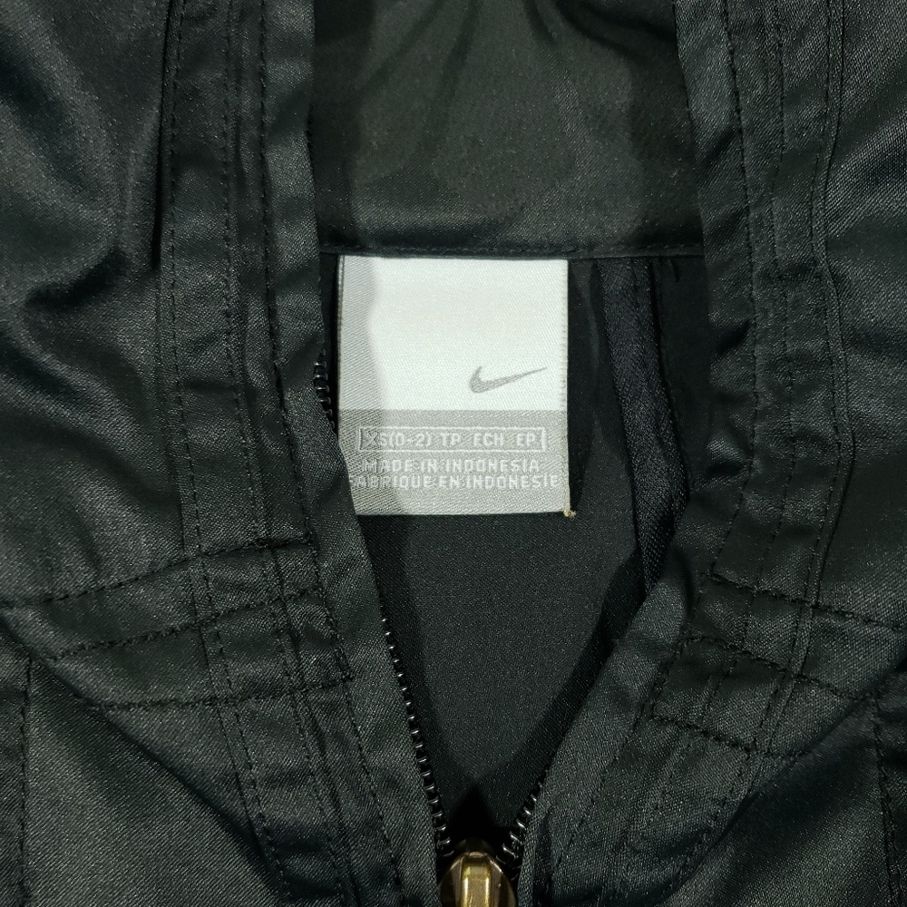 Nike womens black Gray funnel turtle neck zip jack - Picture 6 of 8